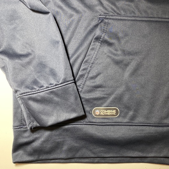 Chicago Bears Navy Combine Authentic New Era Orange Sweatshirt Hoodie Pullover - Picture 3 of 10